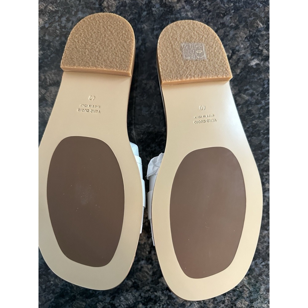 Moncler‎ Leather Bell Slides Sandals Shoes. Dust Bag, Authenticity Card $695 NWB - Picture 8 of 11